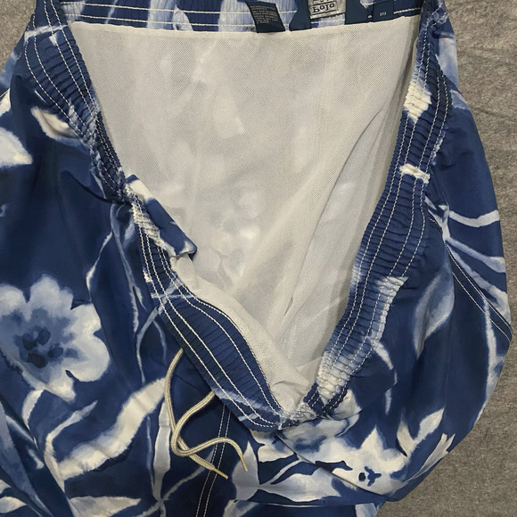 Polo Ralph Lauren Swim Trunks Mens 3XB Blue Floral‎ Pockets Pony Logo - Picture 3 of 11
